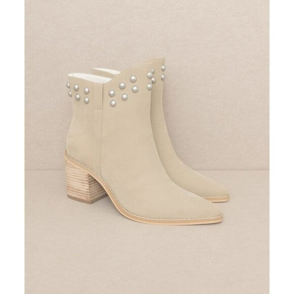 OASIS SOCIETY Alofi - Studded Collar Booties - Picture 8 of 16